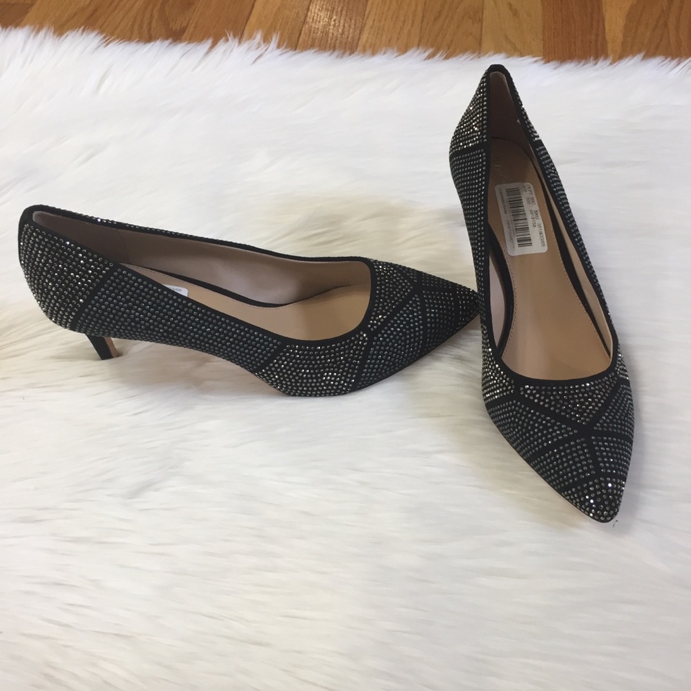 Antonio Melani Metallic Studded Pointe Pumps